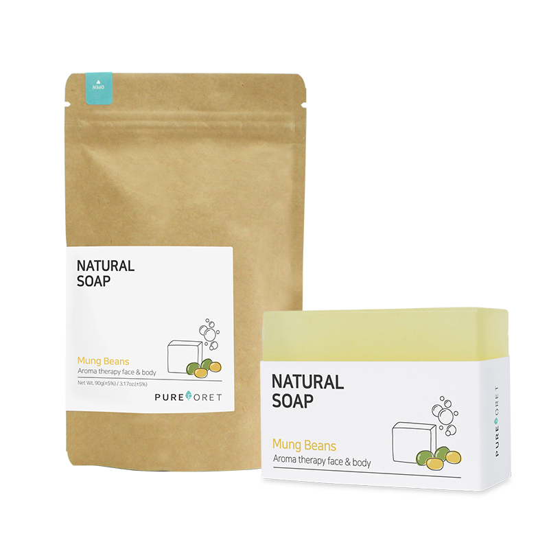 Pureforet Mung Beans Natural Soap Side